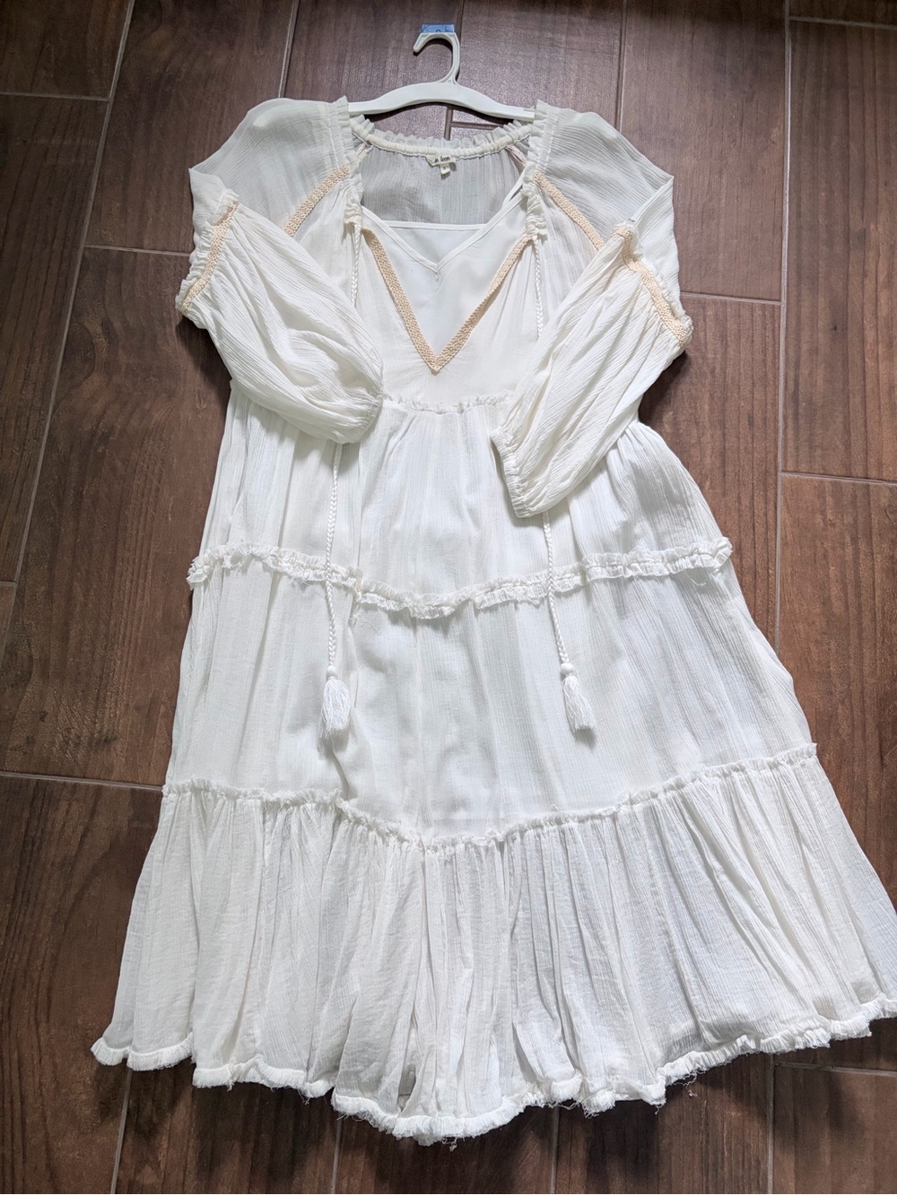 In Loom Tiered Midi Dress